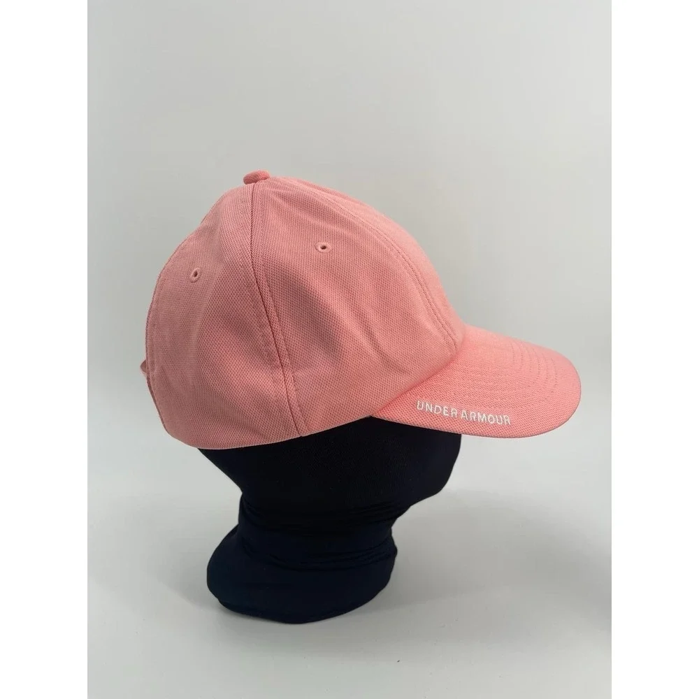Under Armour Hat Strap-back Ball Cap Performance Pink‎ Running Pickleball Activ